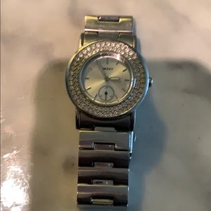 Silver DKNY watch
